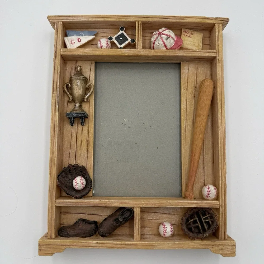 Prinz Baseball Picture Frame For 4x6 Photo Sports Ball Glove Home Decor Memories